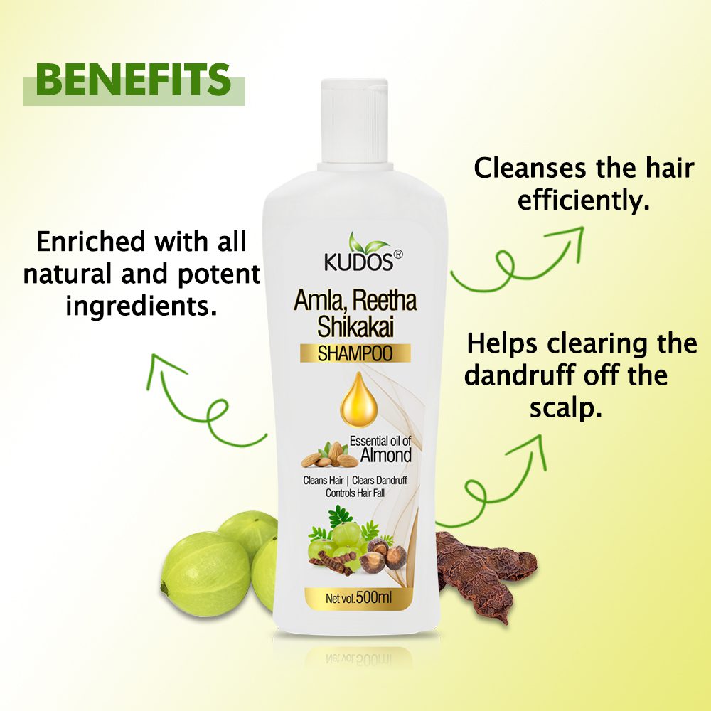 Amla Reetha Shikakai Shampoo - Hair Therapy Shampoo - Image 5