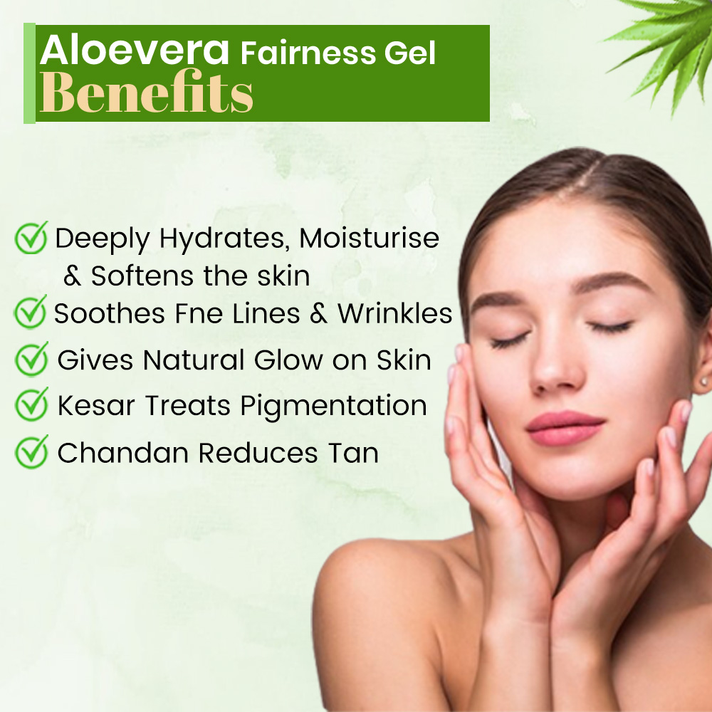 Aloevera Fairness Gel Chandan Kesar 100G - Image 4