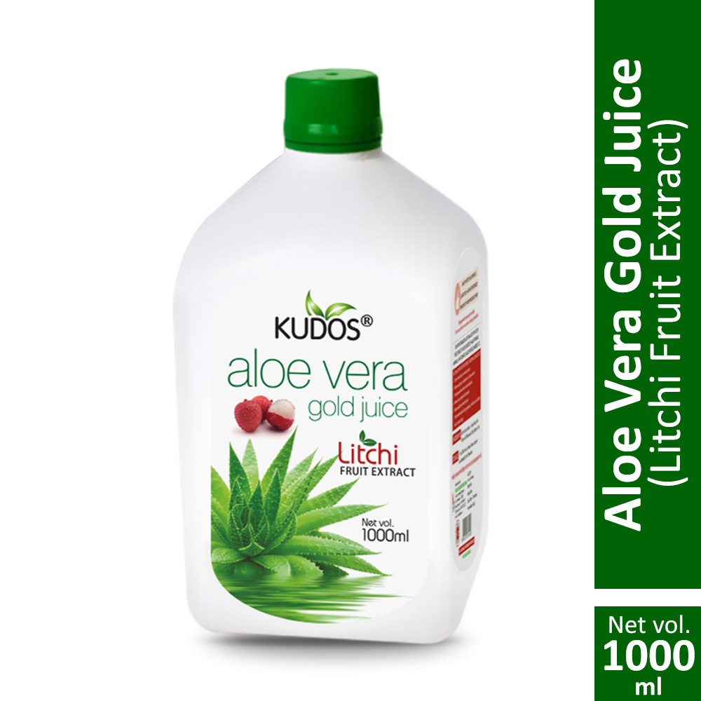 Aloe Vera Gold Juice - Litchi Flavour - Image 2