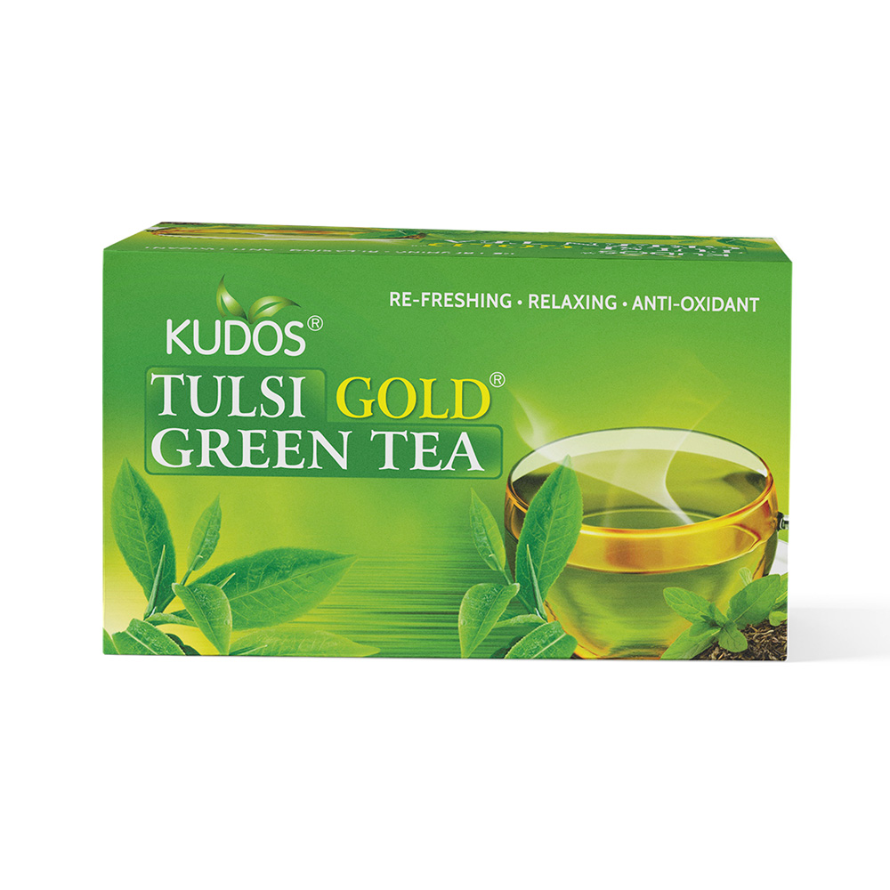 Tulsi Gold Green Tea - Best Anti-oxidant (2g x 25 Bags)