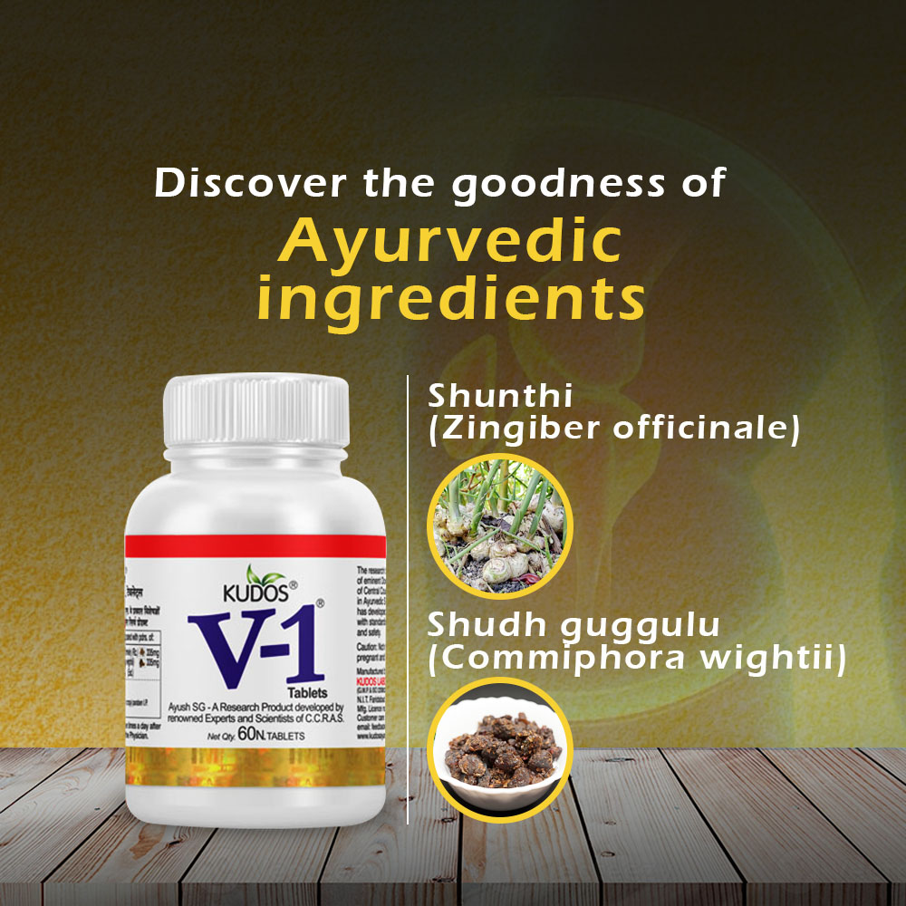 Kudos V-1 Tablets ( 60Tabs)for Effective Joint Pain Management - Image 2