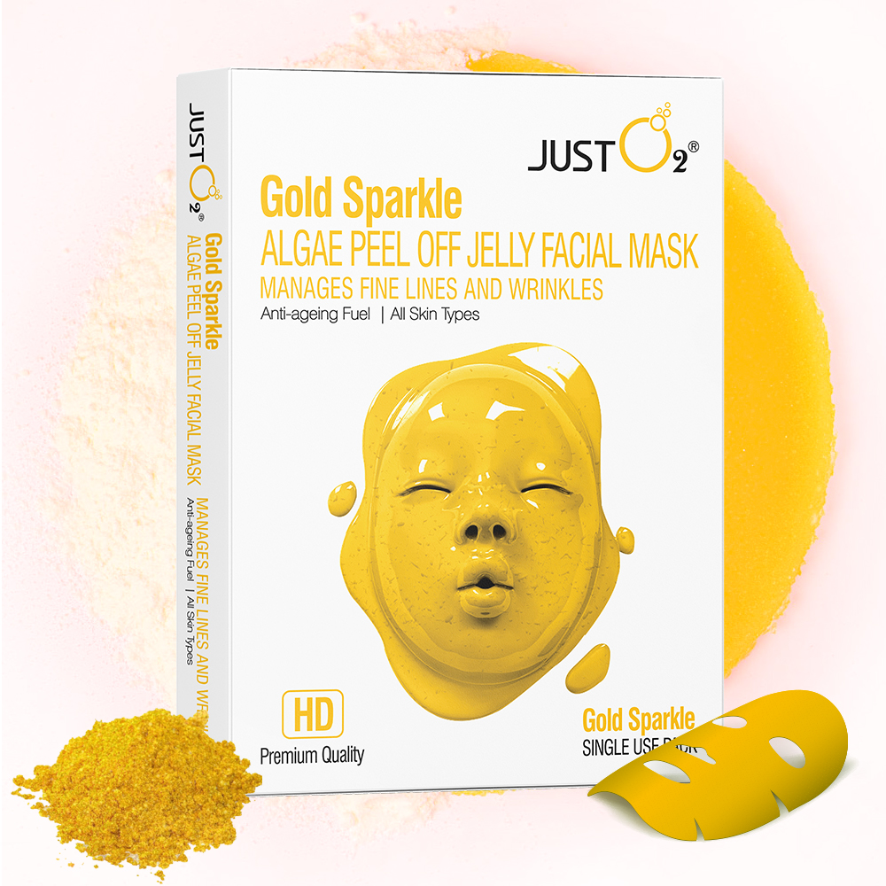 Gold Sparkle Algae Peel Off Jelly Facial Mask - Image 2