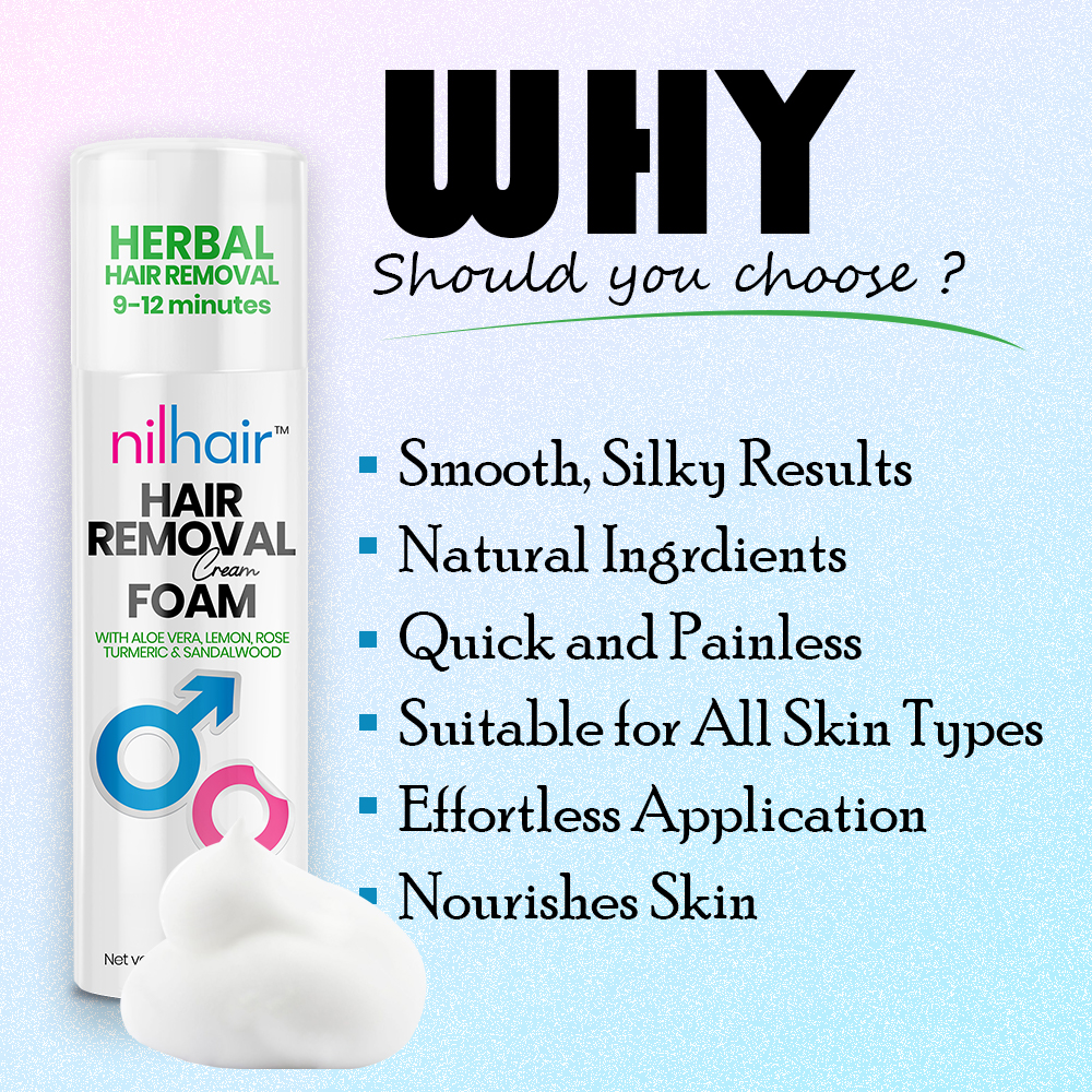 Nilhair Hair Removal Cream Foam - Image 3