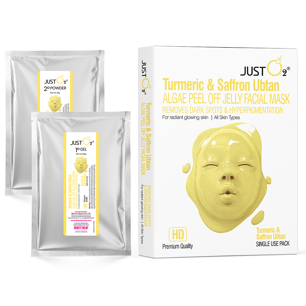 Turmeric & Safforn Ubtan Algae Peel Off Jelly Facial Mask - Image 2