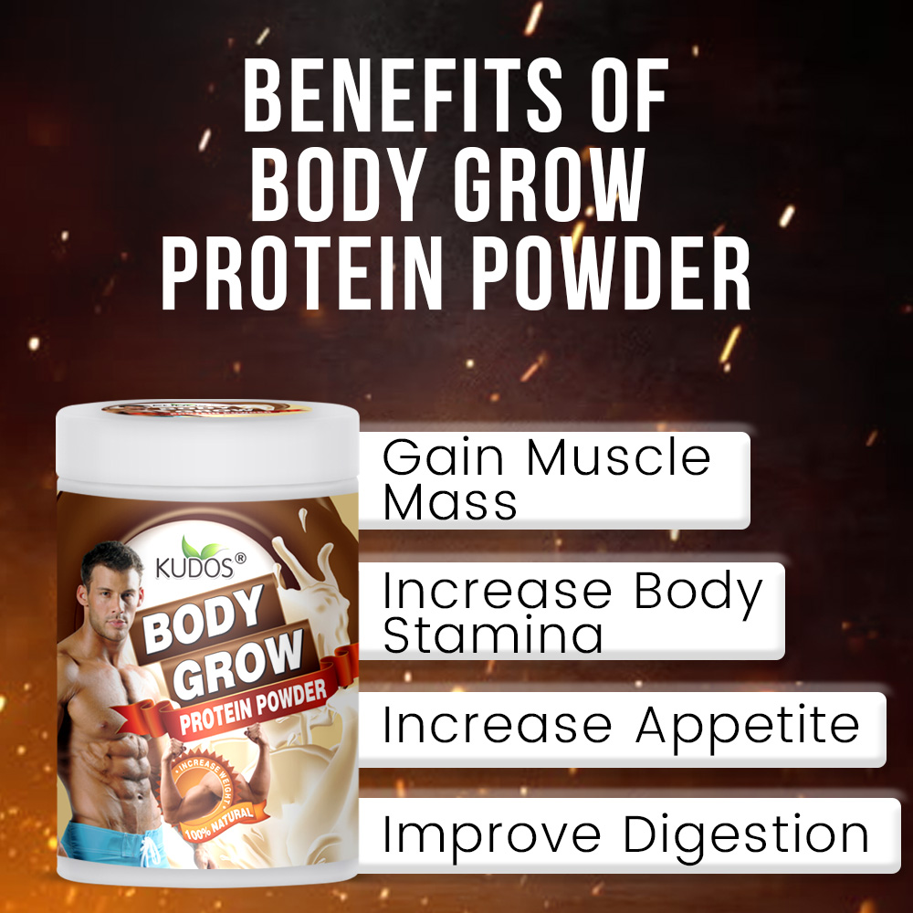 Kudos Body Grow Protein Powder- Weight Gain Supplement - Image 4