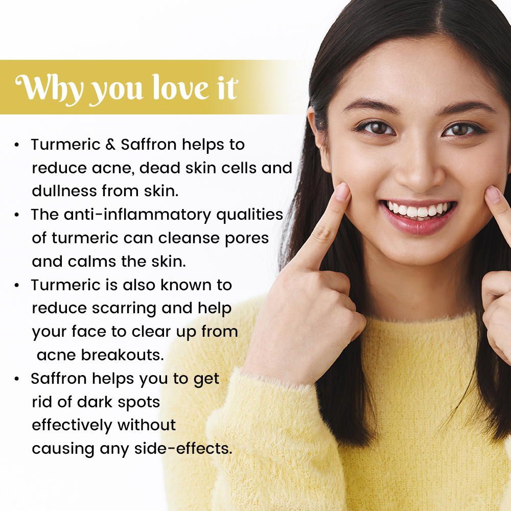 Turmeric & Safforn Ubtan Algae Peel Off Jelly Facial Mask - Image 3