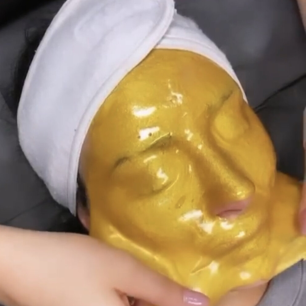 Gold Sparkle Algae Peel Off Jelly Facial Mask - Image 6