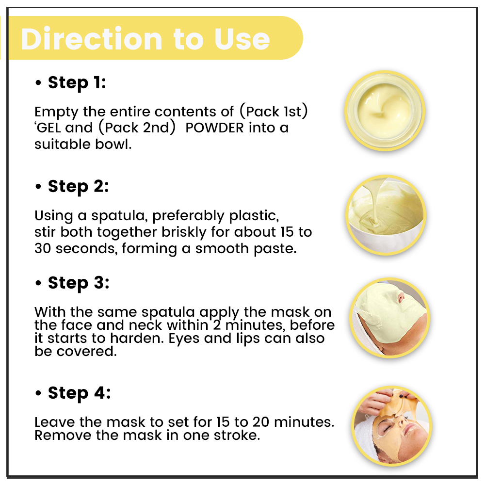 Turmeric & Safforn Ubtan Algae Peel Off Jelly Facial Mask - Image 7