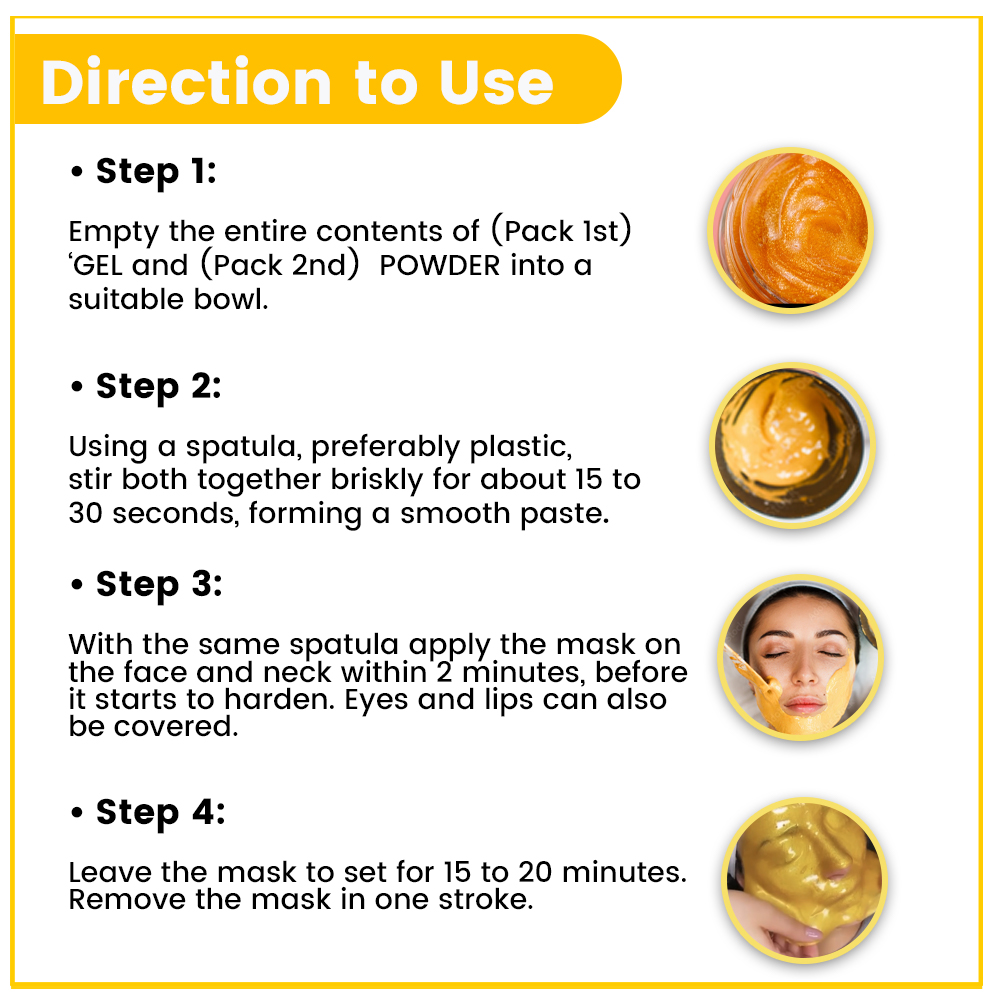 Gold Sparkle Algae Peel Off Jelly Facial Mask - Image 8