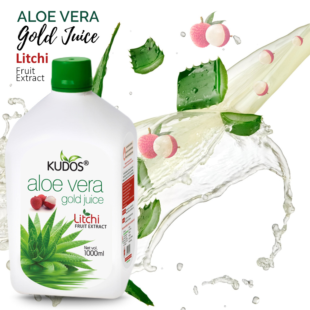Aloe Vera Gold Juice - Litchi Flavour - Image 6